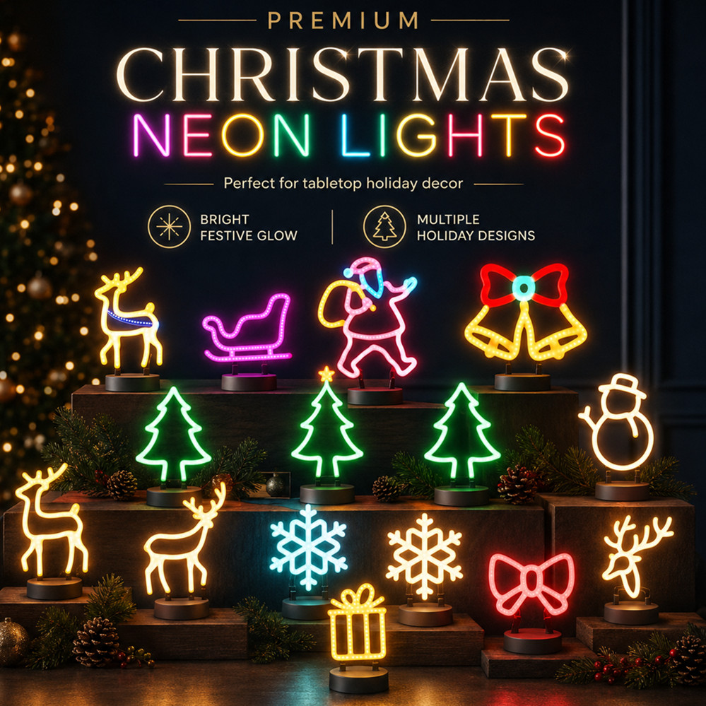 Lighting Christmas Decor - Décoration de Noël : Enseigne néon