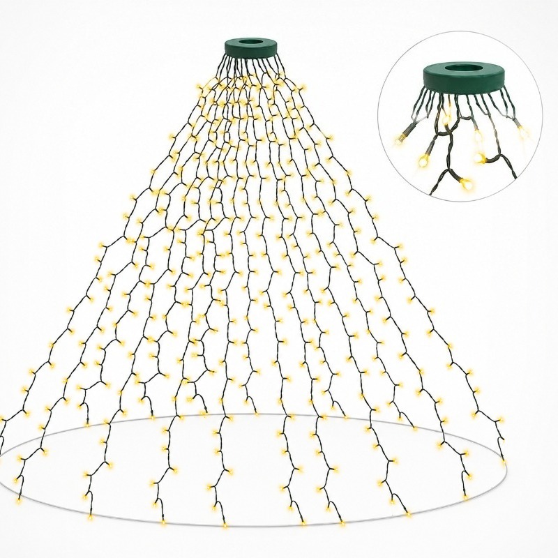 Lighting Christmas Decor - Guirlandes lumineuses LED USB étanches, 8