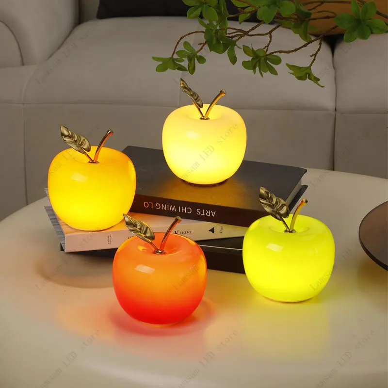 Decor Lighting Cy - Lampe de Table LED pomme alimentée