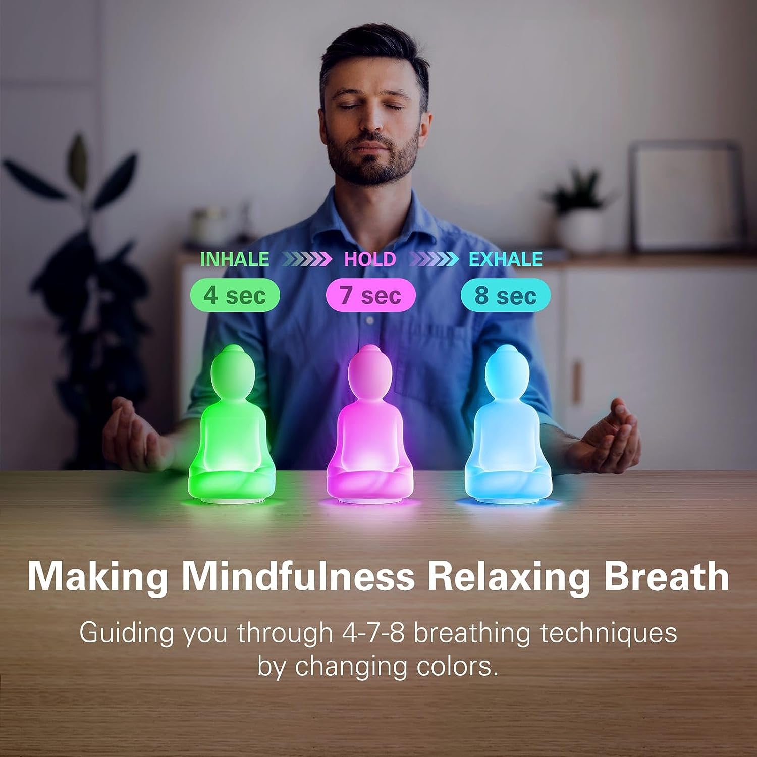 Lighting Visual - Yoga Respiratoire Attention, Méditation Visuelle Guidée,
