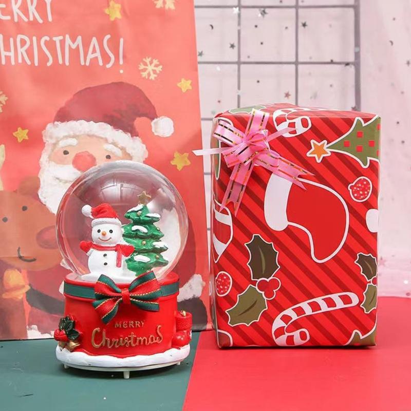 Decor Timeless Lighting - Décoration vacances Snowman Crystal Ball avec