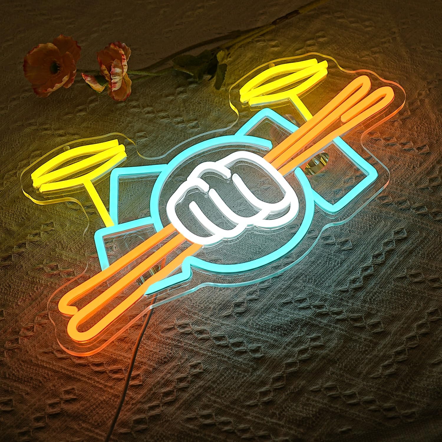 Enseigne néon batterie de perc - Lighting Decoration Ideas avis et prix
