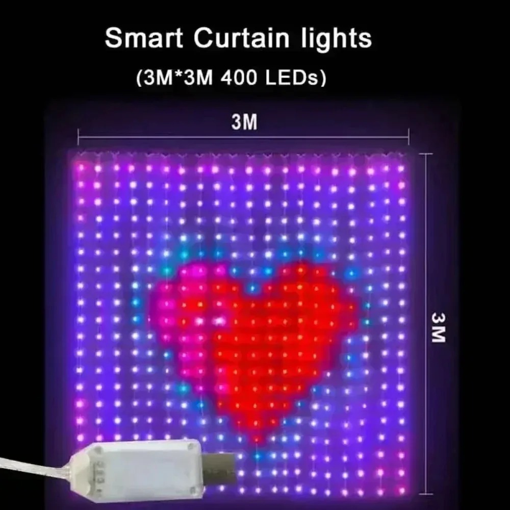 Rideaux lumineux à LED avec co - Lighting Christmas Decor avis et prix