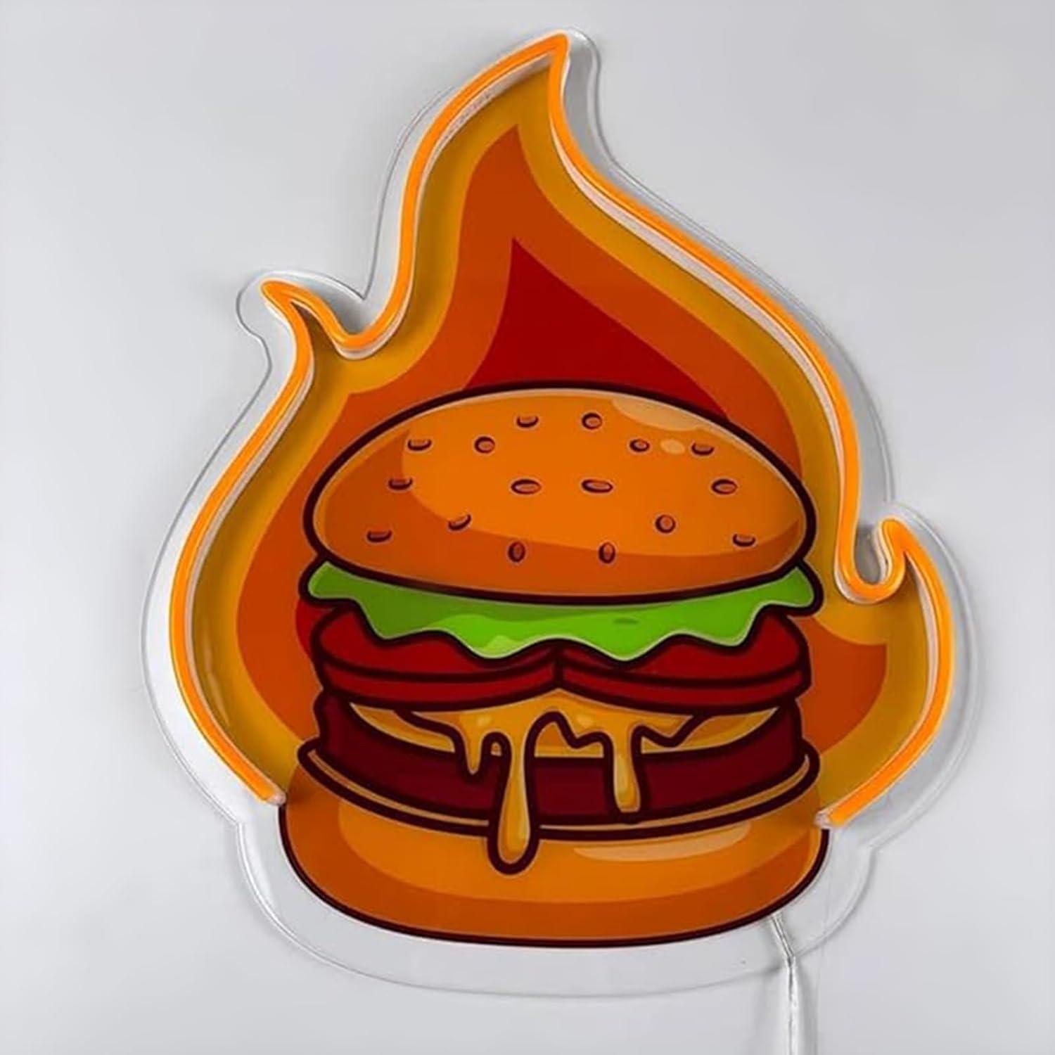 Enseigne néon LED Burger, Lumi - Lighting Decoration Ideas avis et prix