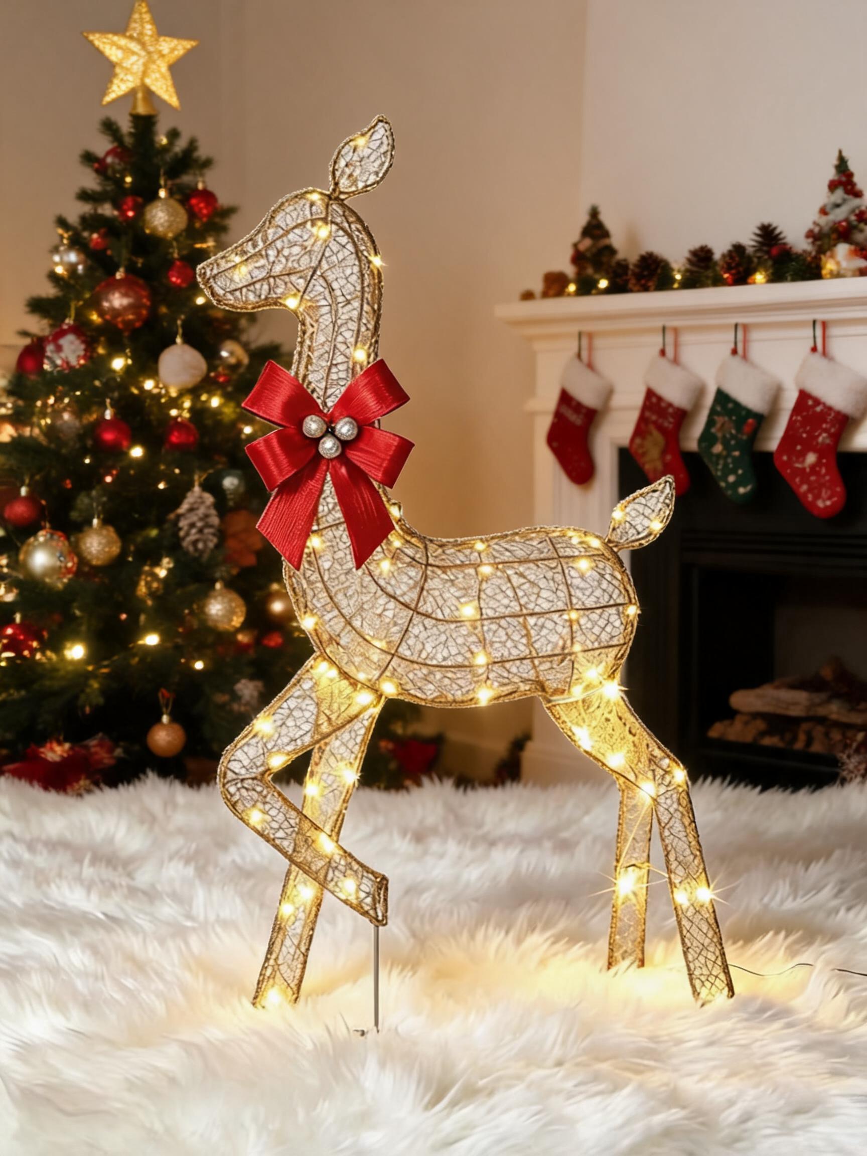 Ensemble de 3 rennes de Noël l - Up Lighting Decor avis et prix
