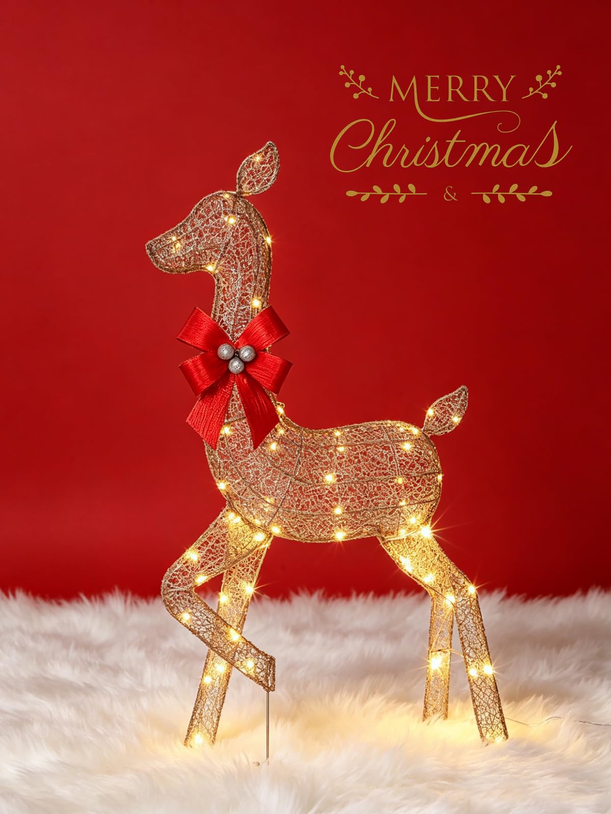 Ensemble de 3 rennes de Noël l - Up Lighting Decor avis et prix